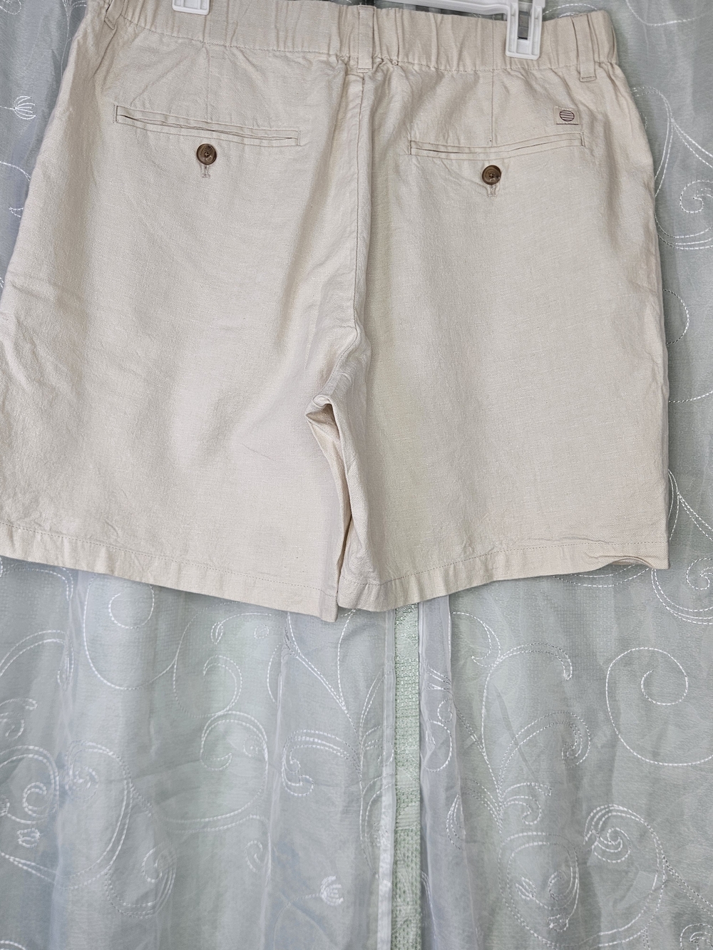 Marine Layer Saturday Hemp Linen Short Cream NWT - Picture 2 of 3